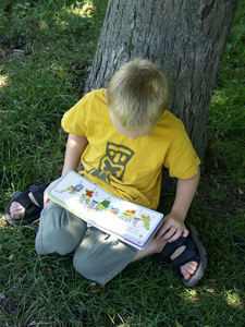 Boy Reading Image